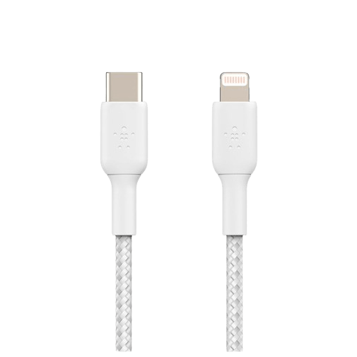 Belkin Belkin Boost Charge USB-C naar Lightning Kabel 1m Gevlochten Wit