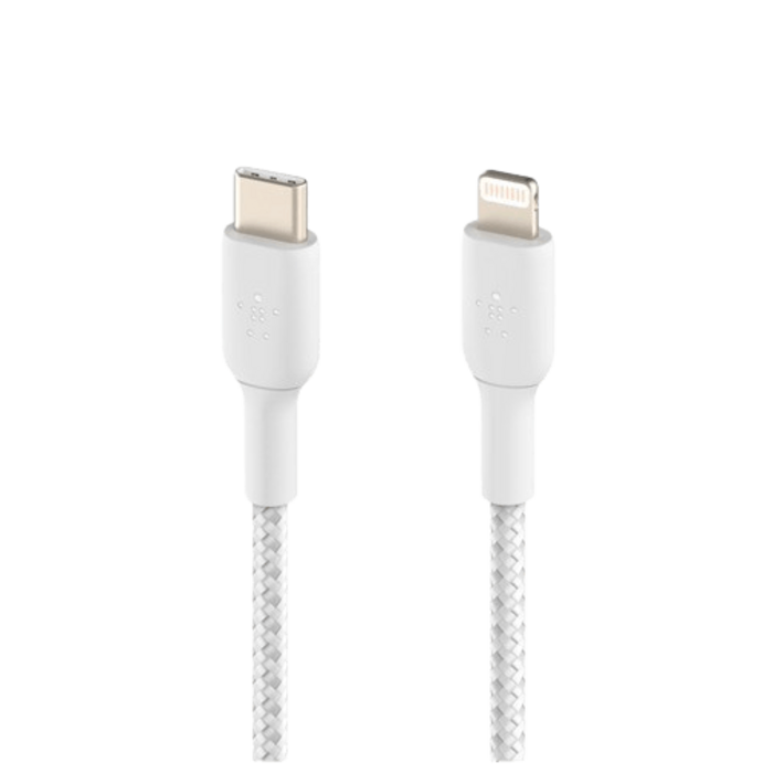 Belkin Belkin Boost Charge USB-C naar Lightning Kabel 1m Gevlochten Wit