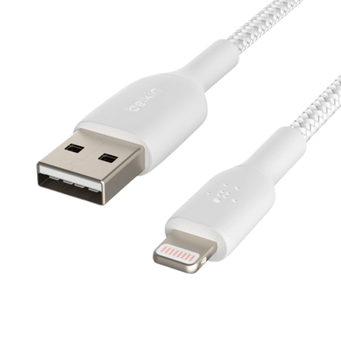 Belkin Belkin Boost Charge Lightning Kabel 3 Meter Gevlochten Wit