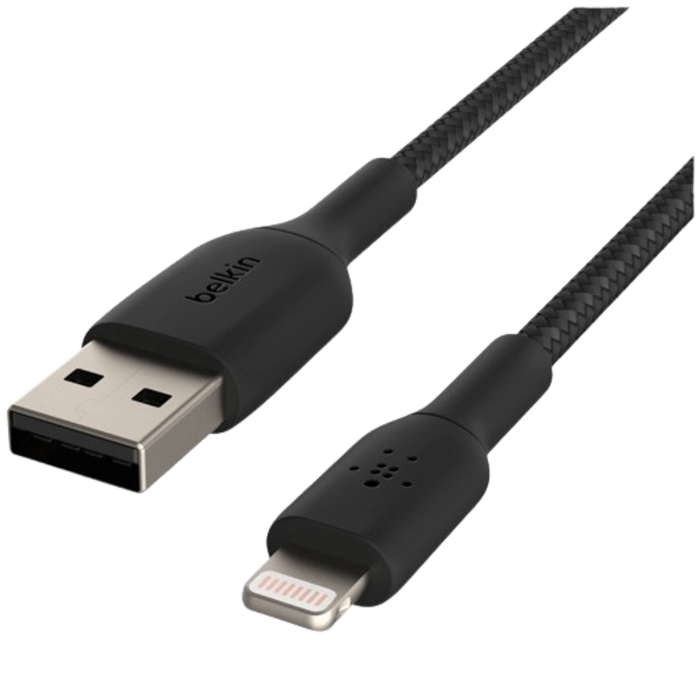 Belkin Belkin Boost Charge Gevlochten Lightning Kabel 3 Meter Zwart