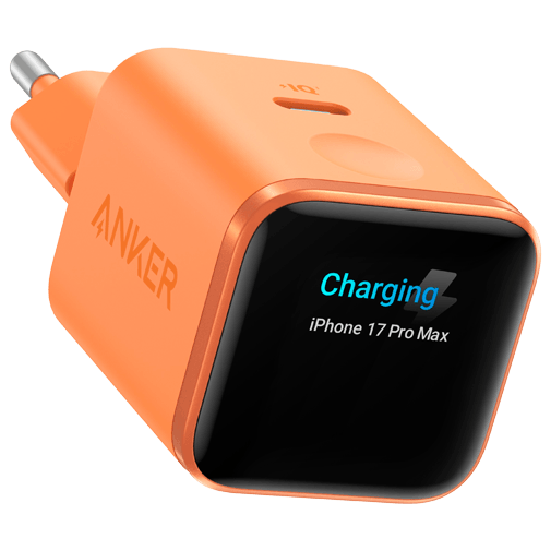 Anker Anker Nano USB-C Snellader 45W met Display - Oranje