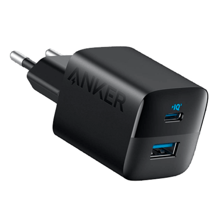 Anker Anker 323 Dual USB-C & USB-A Snellader 33W - Zwart