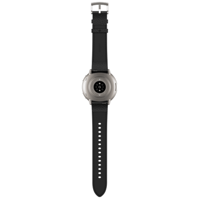 Amazfit Amazfit Active 2 Round Smartwatch - Zwart met Leren Band