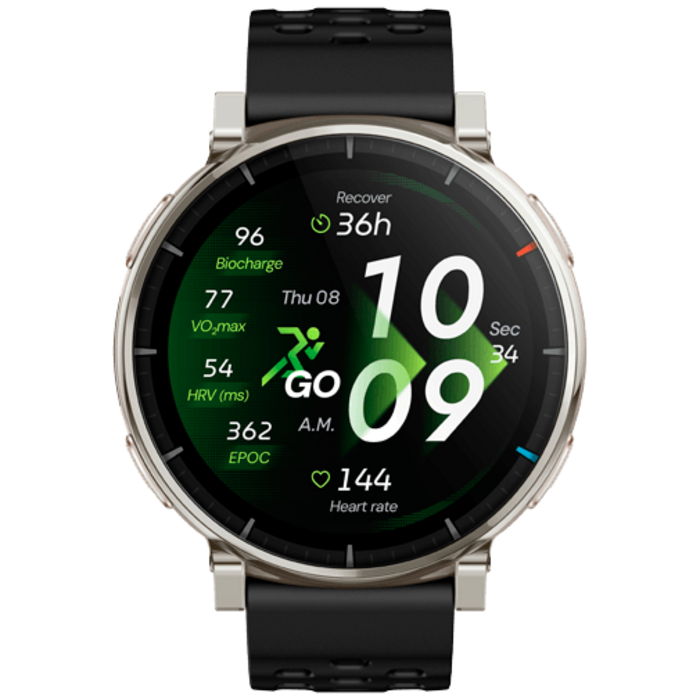 Amazfit Amazfit Active 3 Premium Zilver Smartwatch - 1.32" AMOLED