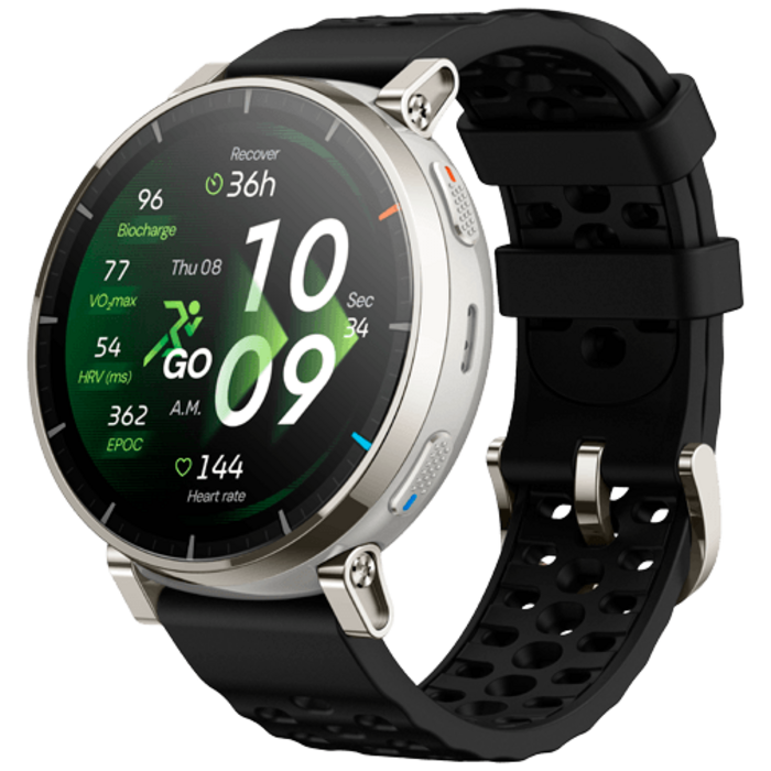 Amazfit Amazfit Active 3 Premium Zilver Smartwatch - 1.32" AMOLED