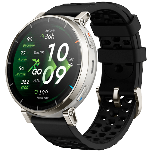Amazfit Amazfit Active 3 Premium Zilver Smartwatch - 1.32" AMOLED