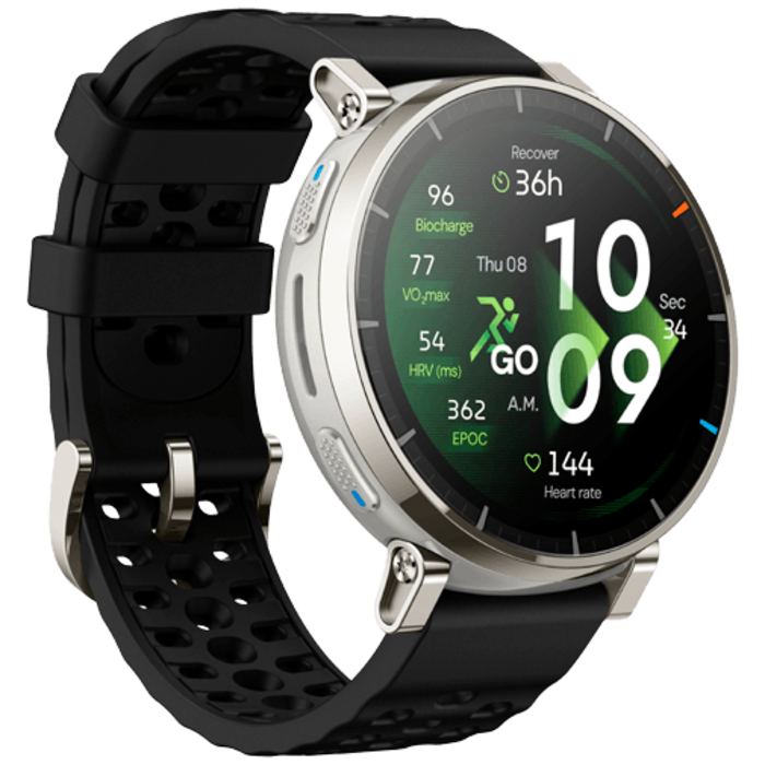 Amazfit Amazfit Active 3 Premium Zilver Smartwatch - 1.32" AMOLED