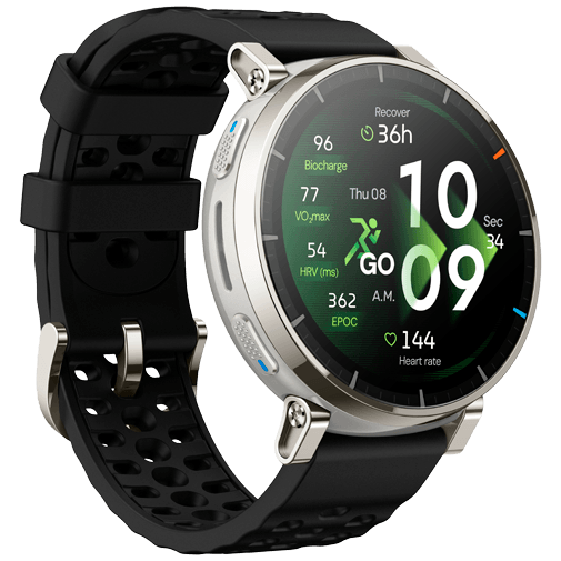 Amazfit Amazfit Active 3 Premium Zilver Smartwatch - 1.32" AMOLED