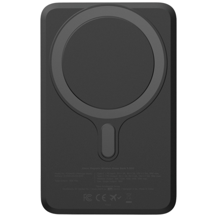 Xtorm Xtorm Magnetic USB-C Draadloze Snellader Powerbank 5.000mAh - Zwart