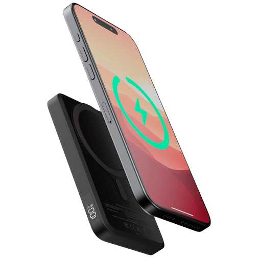 Xtorm Xtorm Magnetic USB-C Draadloze Snellader Powerbank 5.000mAh - Zwart