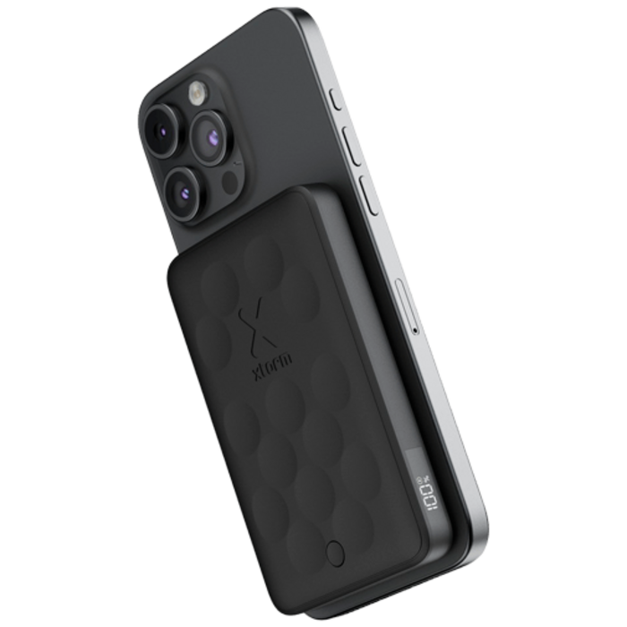 Xtorm Xtorm Magnetic USB-C Draadloze Snellader Powerbank 5.000mAh - Zwart
