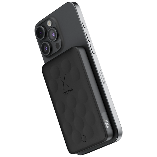 Xtorm Xtorm Magnetic USB-C Draadloze Snellader Powerbank 5.000mAh - Zwart