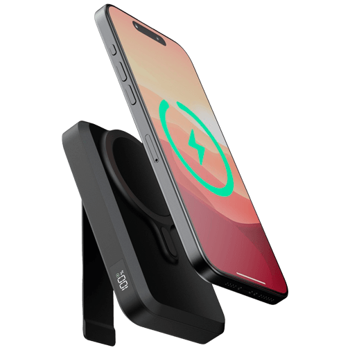 Xtorm Xtorm Magnetic USB-C Draadloze Snellader Powerbank 10.000mAh - Zwart