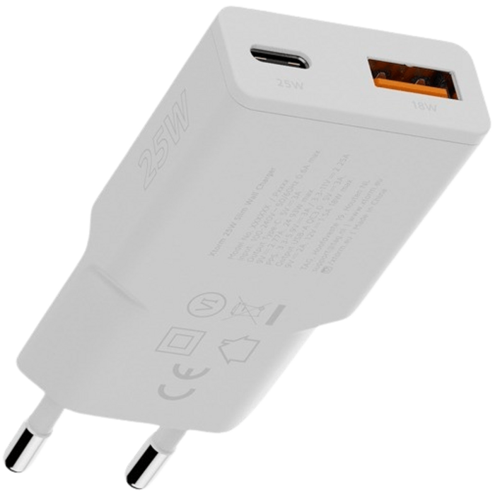 Xtorm Xtorm Go2 Slimline USB-C Snellader 25W - Wit