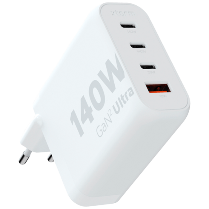 Xtorm Xtorm GaN2 Ultra USB & 3x USB-C Snellader 140W - Wit