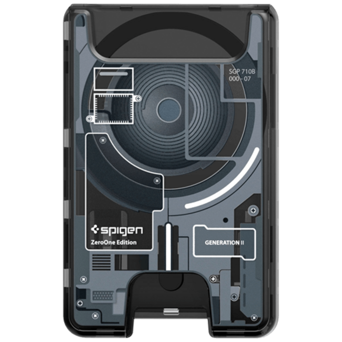 Spigen Spigen Ultra Hybrid Zero One Magnetische Kaarthouder MagSafe Zwart