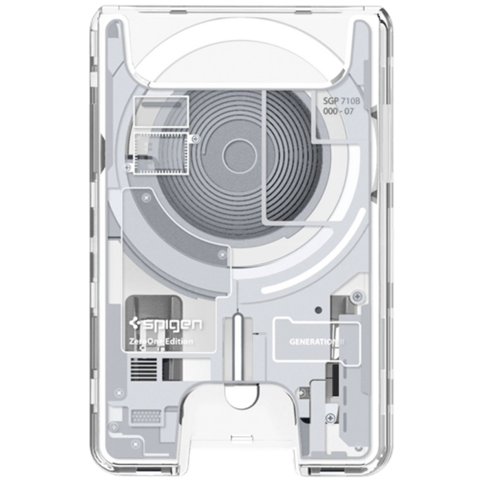 Spigen Spigen Ultra Hybrid Zero One Magnetische MagSafe Kaarthouder Wit Apple iPhone