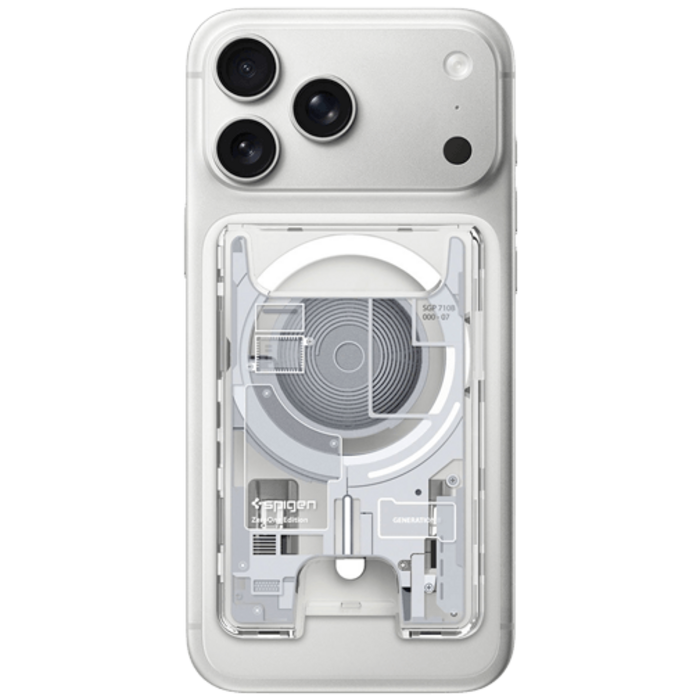 Spigen Spigen Ultra Hybrid Zero One Magnetische MagSafe Kaarthouder Wit Apple iPhone