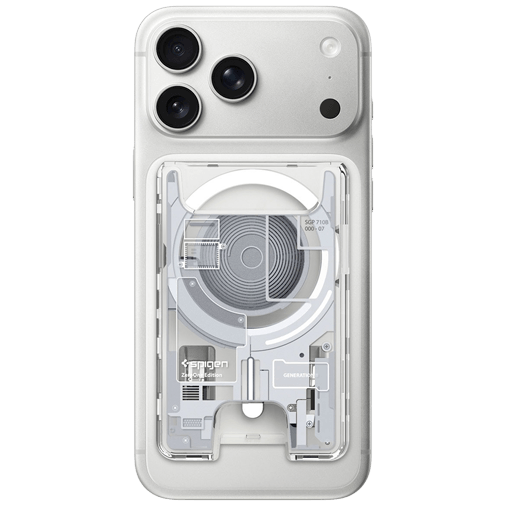 Spigen Spigen Ultra Hybrid Zero One Magnetische MagSafe Kaarthouder Wit Apple iPhone