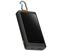 Xtorm Xtorm Go2 USB & USB-C Solar Powerbank 10.000mAh - Zwart