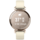 Garmin Lily 2 Smartwatch Goud (Witte Siliconenband)