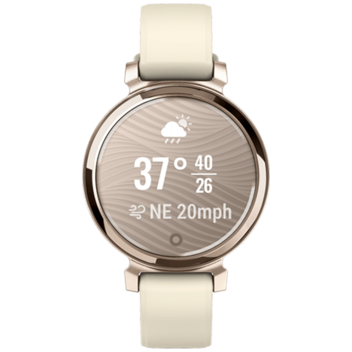 Garmin Garmin Lily 2 Smartwatch Goud (Witte Siliconenband)