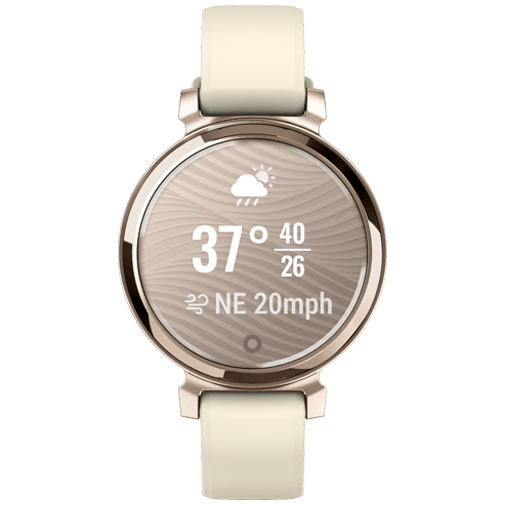 Garmin Garmin Lily 2 Smartwatch Goud (Witte Siliconenband)