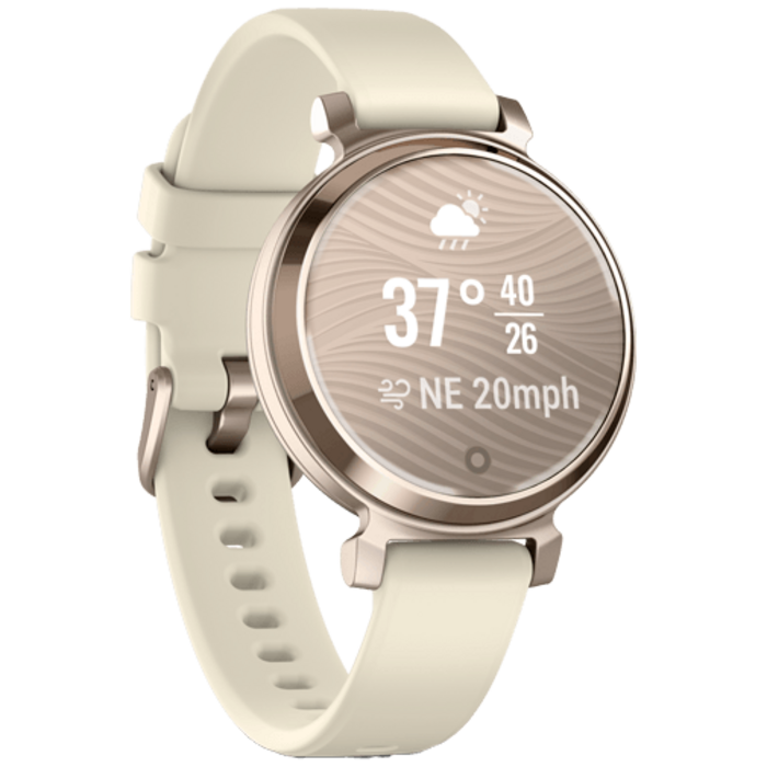 Garmin Garmin Lily 2 Smartwatch Goud (Witte Siliconenband)