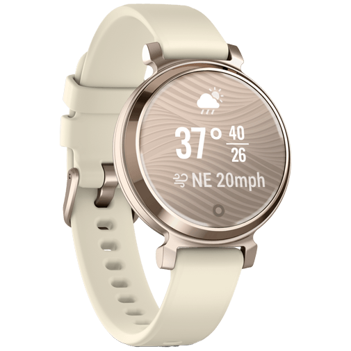 Garmin Garmin Lily 2 Smartwatch Goud (Witte Siliconenband)