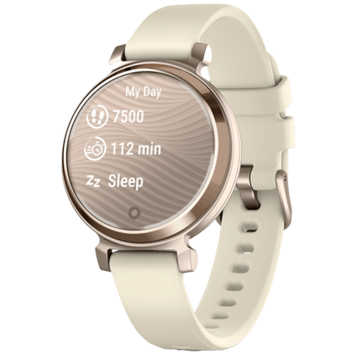 Garmin Garmin Lily 2 Smartwatch Goud (Witte Siliconenband)