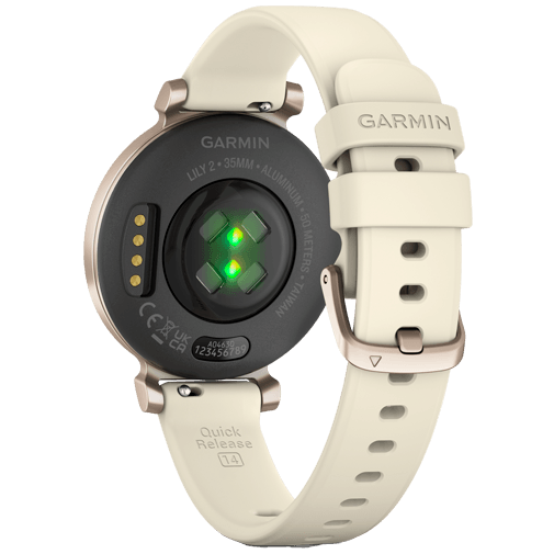 Garmin Garmin Lily 2 Smartwatch Goud (Witte Siliconenband)