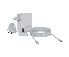 Xtorm Xtorm GaN Ultra 140W Snellader - 3x USB-C - Wit + Kabel