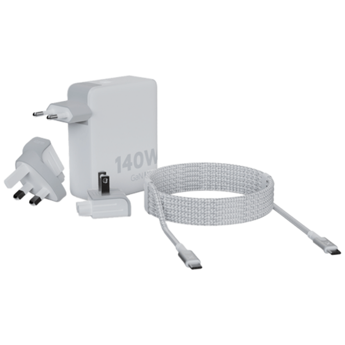 Xtorm Xtorm GaN Ultra 140W Snellader - 3x USB-C - Wit + Kabel