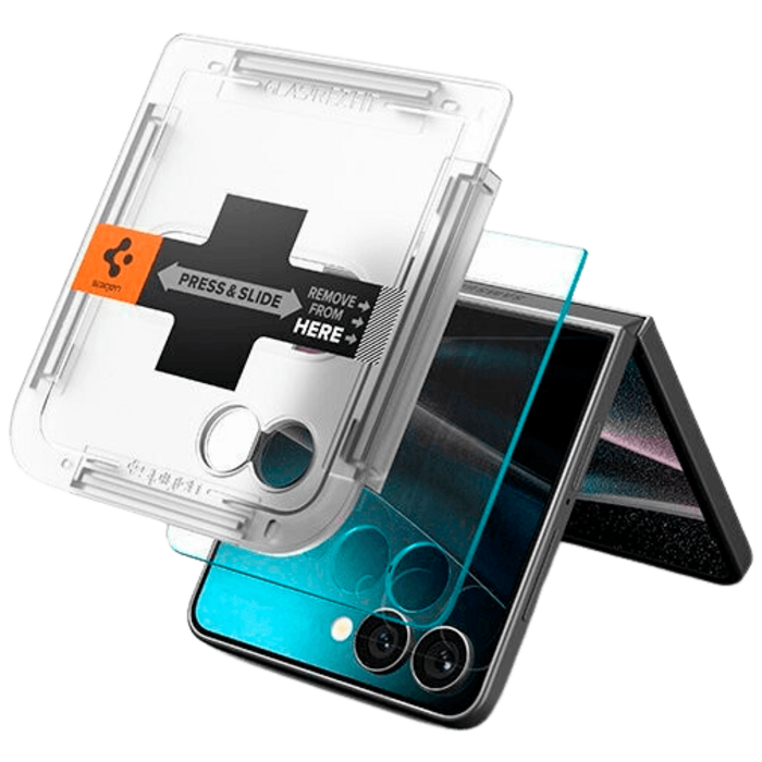Spigen Spigen EZ Fit Screenprotector Samsung Galaxy Z Flip 7 - 2-Pack