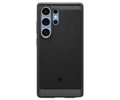 Spigen Spigen Rugged Armor TPU Back Cover Zwart Samsung Galaxy S25 Ultra
