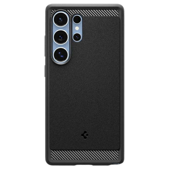 Spigen Spigen Rugged Armor TPU Back Cover Zwart Samsung Galaxy S25 Ultra