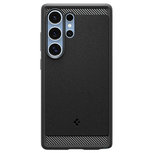 Spigen Spigen Rugged Armor TPU Back Cover Zwart Samsung Galaxy S25 Ultra