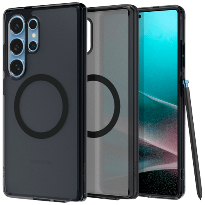 Spigen Spigen Ultra Hybrid Magfit TPU Back Cover Zwart Samsung Galaxy S25 Ultra