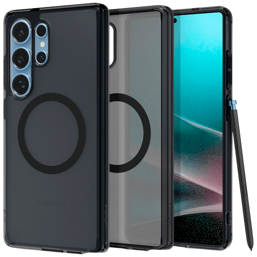 Spigen Spigen Ultra Hybrid Magfit TPU Back Cover Zwart Samsung Galaxy S25 Ultra