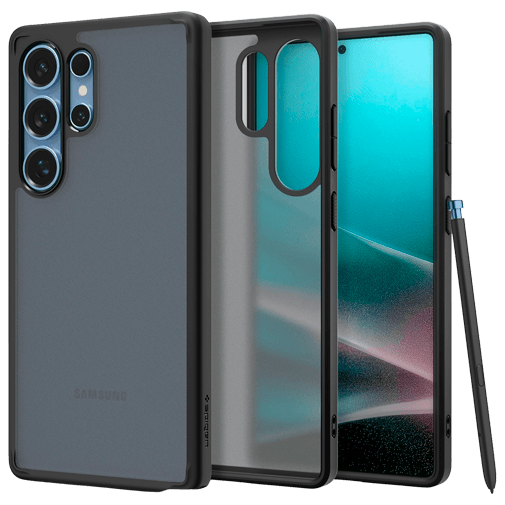 Spigen Spigen Ultra Hybrid TPU Back Cover Zwart voor Samsung Galaxy S25 Ultra