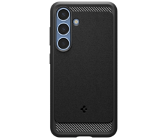 Spigen Spigen Rugged Armor TPU Back Cover Zwart Samsung Galaxy S25