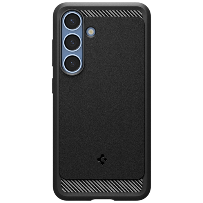 Spigen Spigen Rugged Armor TPU Back Cover Zwart Samsung Galaxy S25