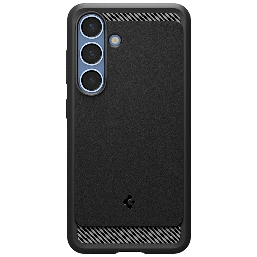 Spigen Spigen Rugged Armor TPU Back Cover Zwart Samsung Galaxy S25