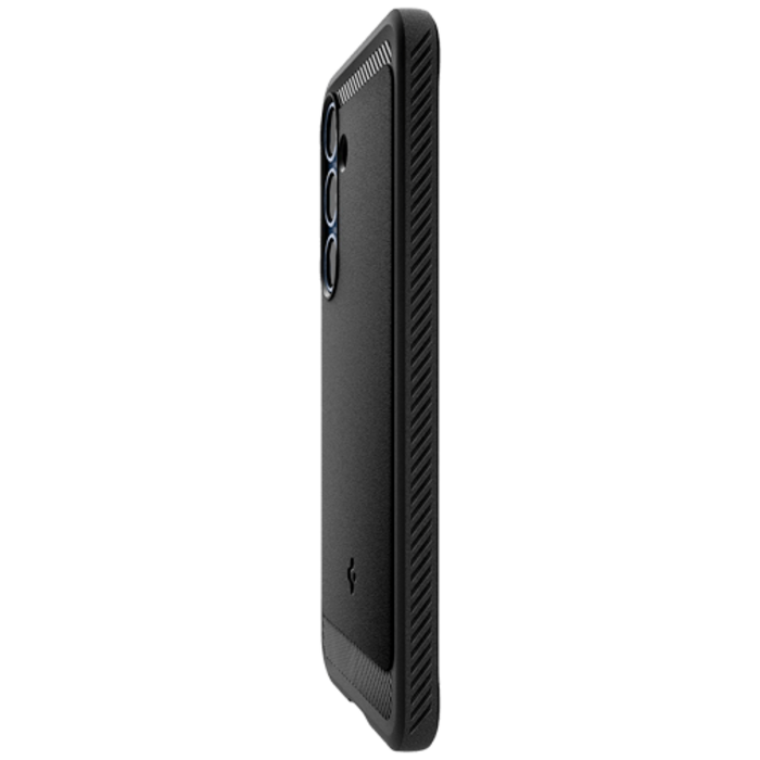 Spigen Spigen Rugged Armor TPU Back Cover Zwart Samsung Galaxy S25