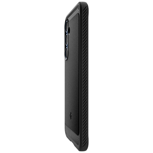 Spigen Spigen Rugged Armor TPU Back Cover Zwart Samsung Galaxy S25