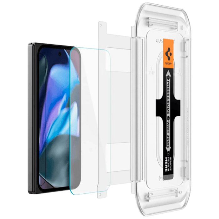 Spigen Spigen EZ Fit Gehard Glas Clear Screenprotector Google Pixel 9 Pro Fold 2-Pack