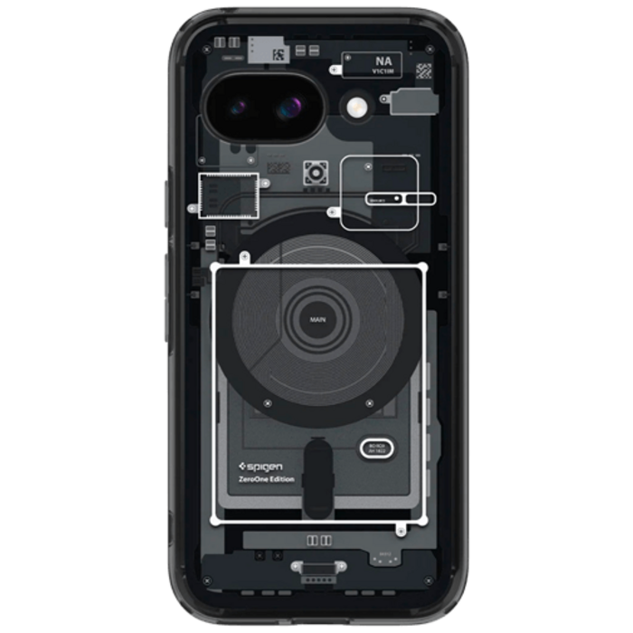 Spigen Spigen Ultra Hybrid MagFit Zero One Back Cover Google Pixel 9a Zwart