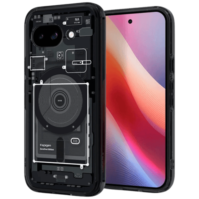Spigen Spigen Ultra Hybrid MagFit Zero One Back Cover Google Pixel 9a Zwart