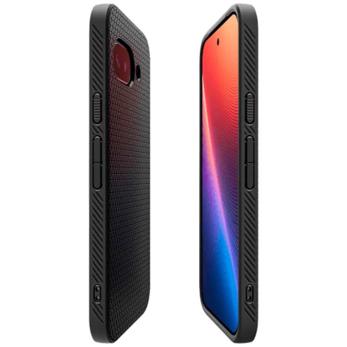 Spigen Spigen Liquid Air TPU Back Cover Zwart voor Google Pixel 9a