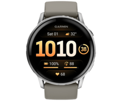 Garmin Garmin Venu 4 Smartwatch 45mm Zilver met Grijze Siliconenband
